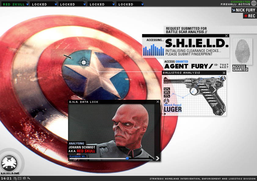 new captain america blood shield